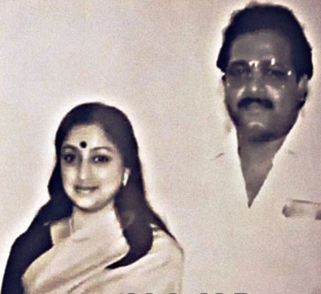A photo of Lakshmi with Sivachandran