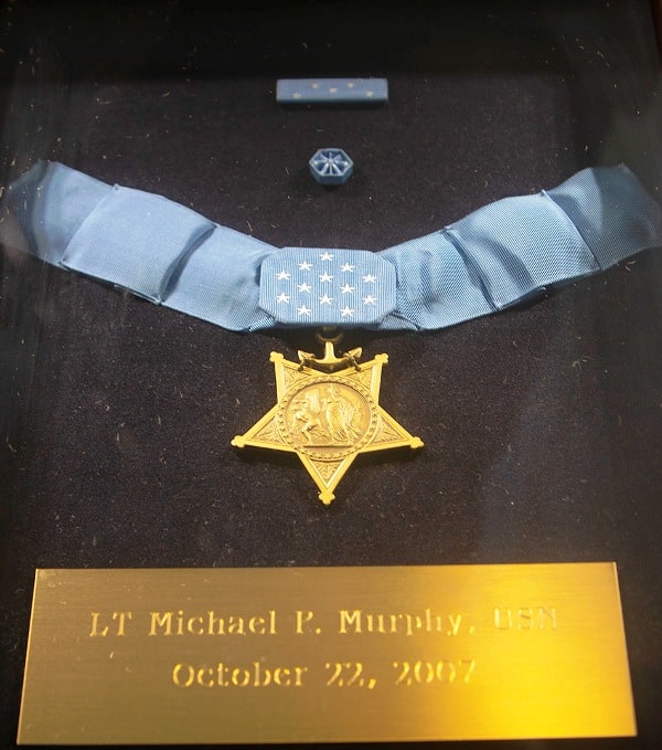 A photo of Michael P. Murphy's Medal of Honor