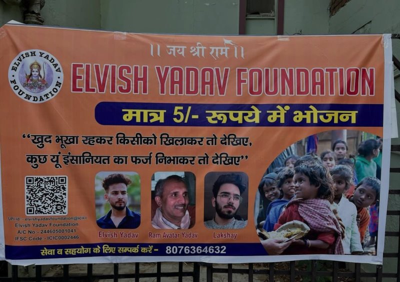 A poster of Elvish Yadav Foundation