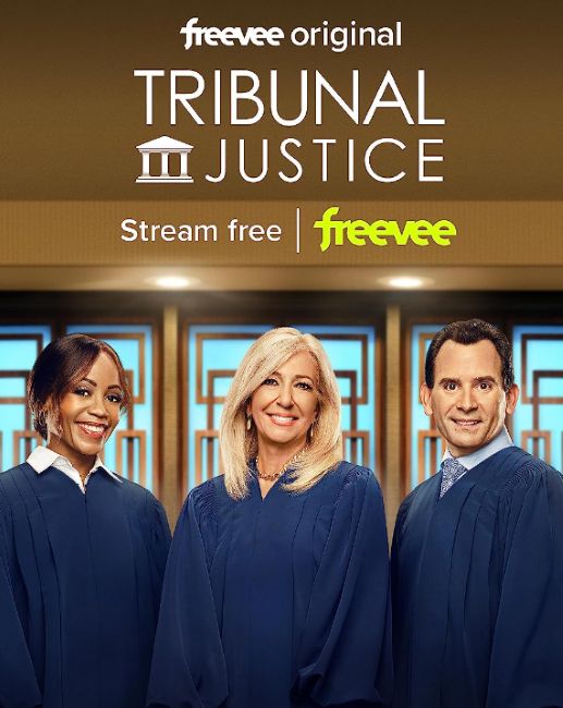 Adam Levy on the poster of the show Tribunal Justice