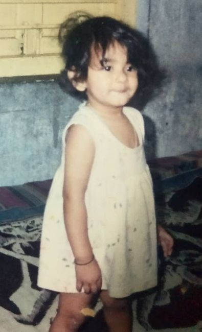 Aishe Ghosh as a child