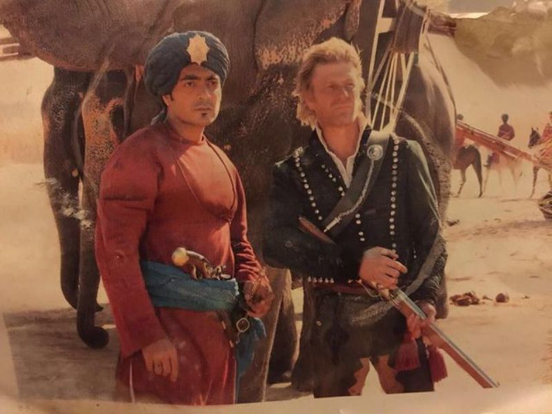 Alyy Khan (left) as 'Mohan Singh' and Sean Bean (as Richard Sharpe) in a still from the TV film 'Sharpe's Challenge' (2006)