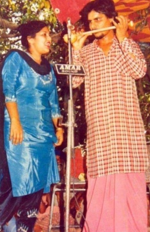 Amarjot Kaur with her husband Amar Singh Chamkila
