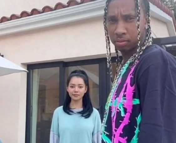 Bella Poarch and Rapper Tyga while working together on a few TikTok videos in 2021