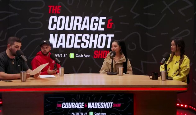 Bella Poarch on The CouRage and Nadeshot Show on the 100 Thieves podcast channel