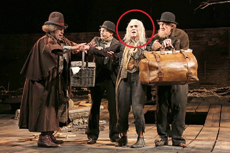 Billy Crudup performing in the play 'Waiting for Godot'