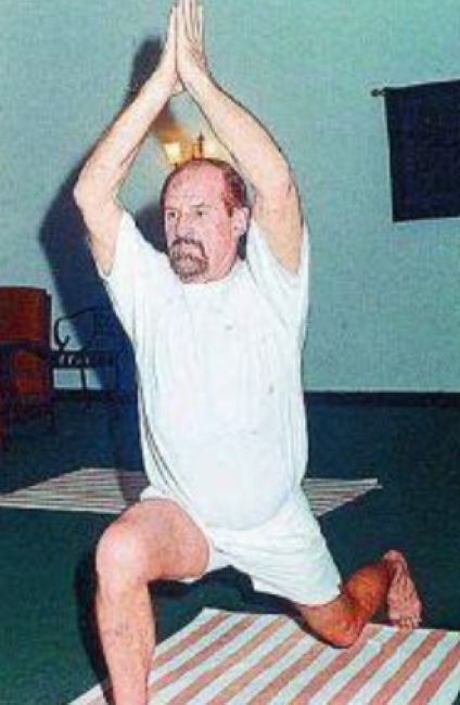 Bob Christo doing yoga