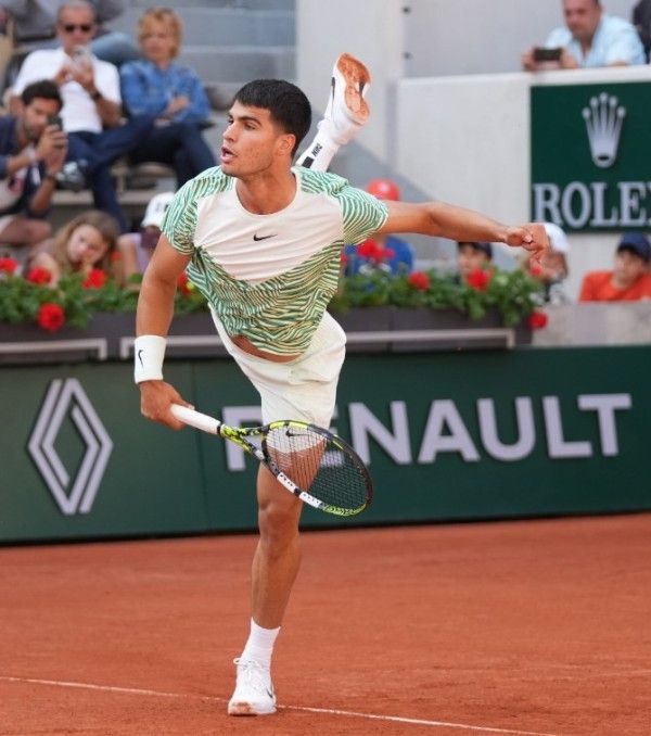 Carlos Alcaraz in 2018 in an ATP Tournament
