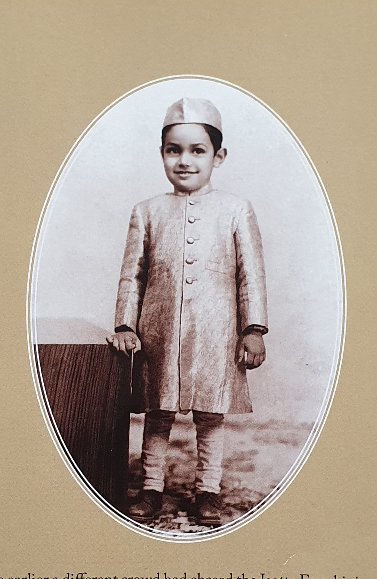 Childhood picture of Muzaffar Ali