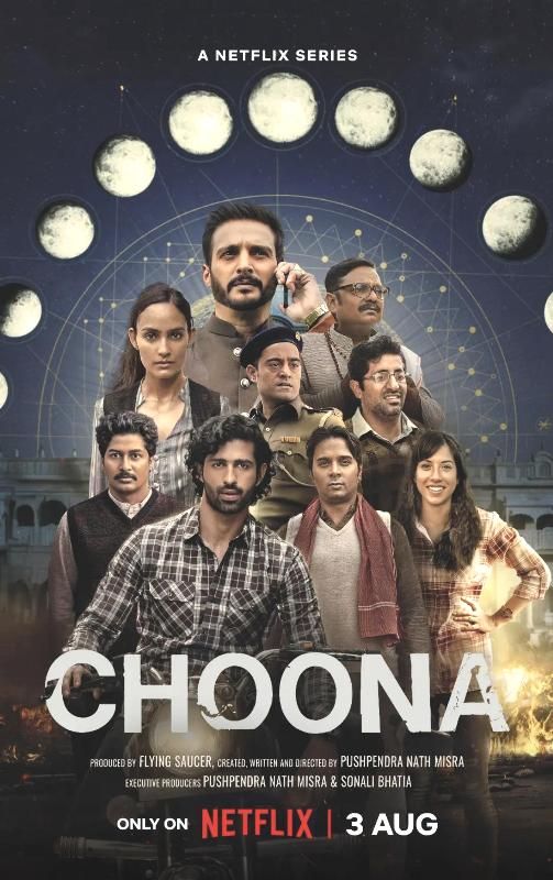 Web series 'Choona' poster starring Gynanendra Tripathi as a cop