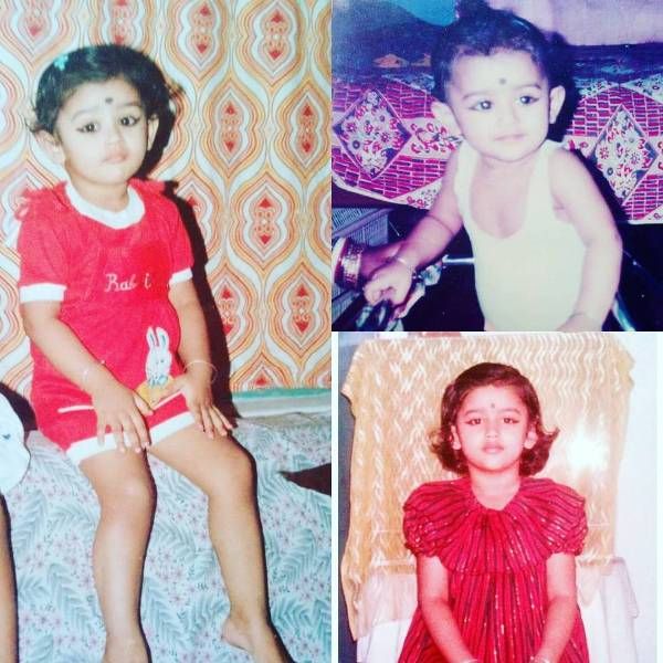 Collage of Mishti's childhood photos