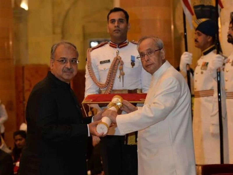 Dilip Shanghvi recieving Padma Shri Award