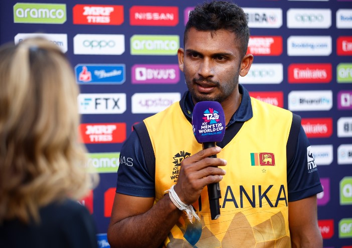 Dasun Shanaka in an interview during the ICC Men's T20 World Cup