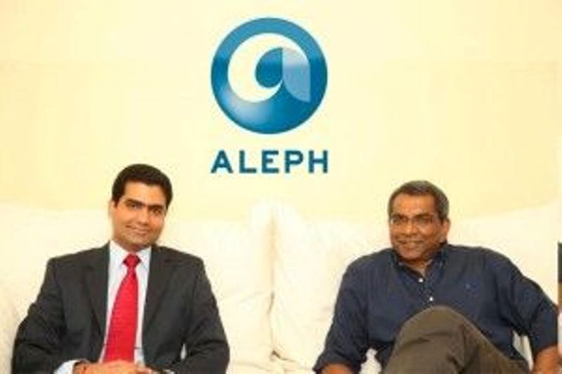 The founders of Aleph Book Company, David Davidar (right) and Kapish Mehra