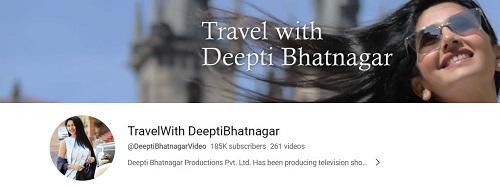 Deepti Bhatnagar's YouiTube channel