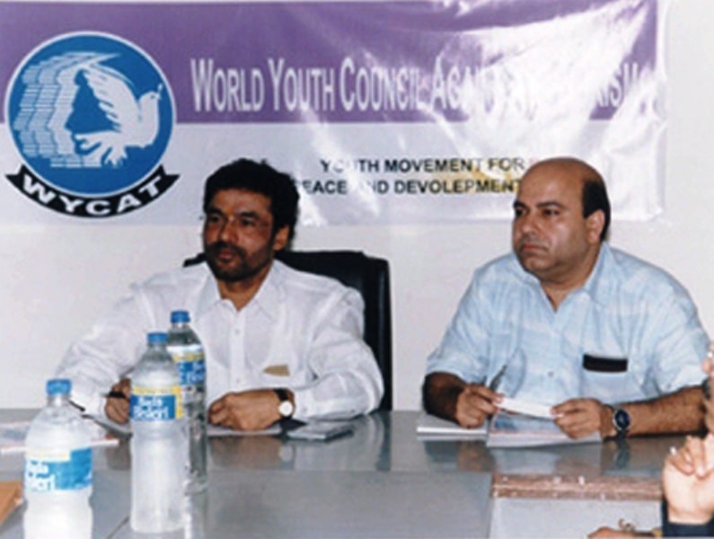G. Kishan Reddy during a meeting at the World Youth Council against Terrorism (WYCAT)