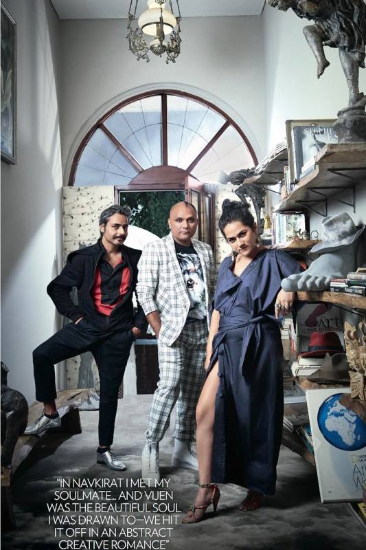 Gaurav Gupta, Navkirat Sodhi, and Vijendra Bhardwaj featured in Vogue India magazine