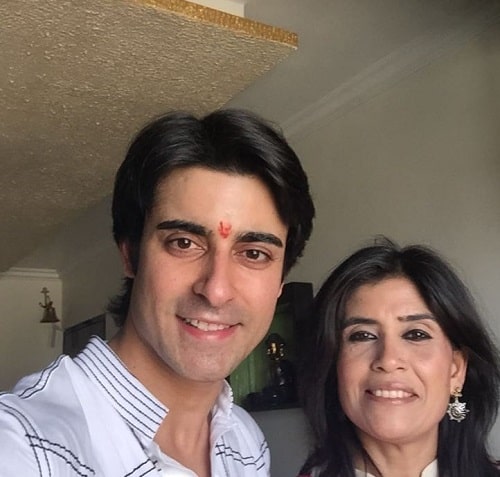 Gautam Rode with his sister
