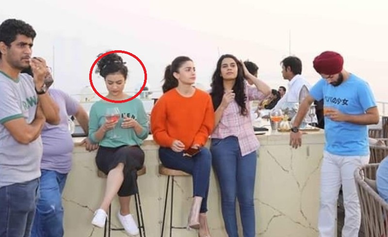Jahnvi Rawat during an ad shoot for Nokia