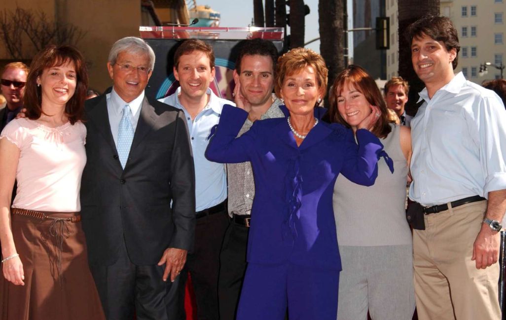 Judge Judy with her husband and children