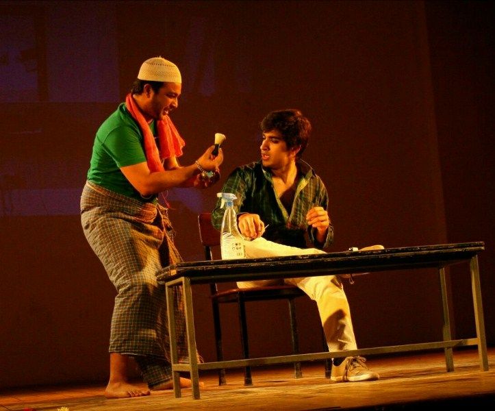 Keshav Sadhna during a theatre play 