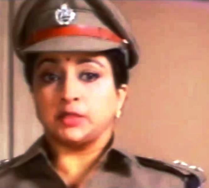 Lakshmi in a still from the Kannada film Nippu Ravva