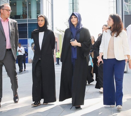 Latifa bint Mohammed Al Maktoum after inaugurating the Dubai Design Week
