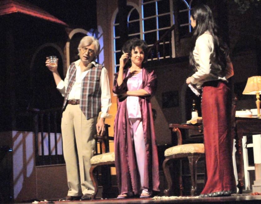 Lillete Dubey on stage during the play August Osage County