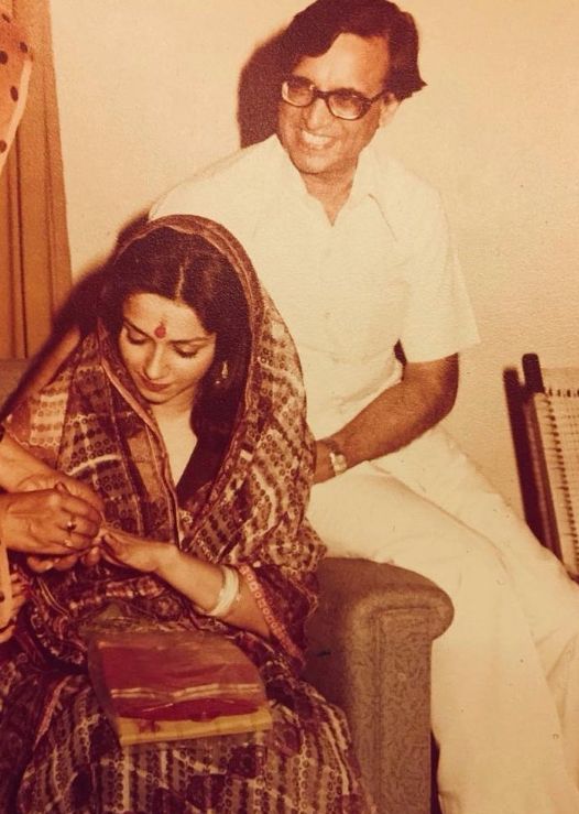 Lillete Dubey with her father Gobind Keswani