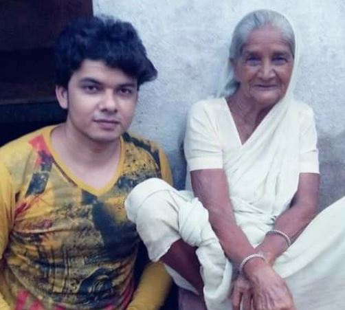 Mahesh Pandey and his maternal grandmother