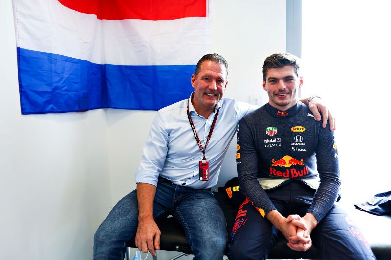Max Verstappen with his father, Jos Verstappen