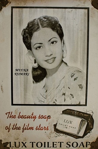 Meena Kumari in Lux soap ad