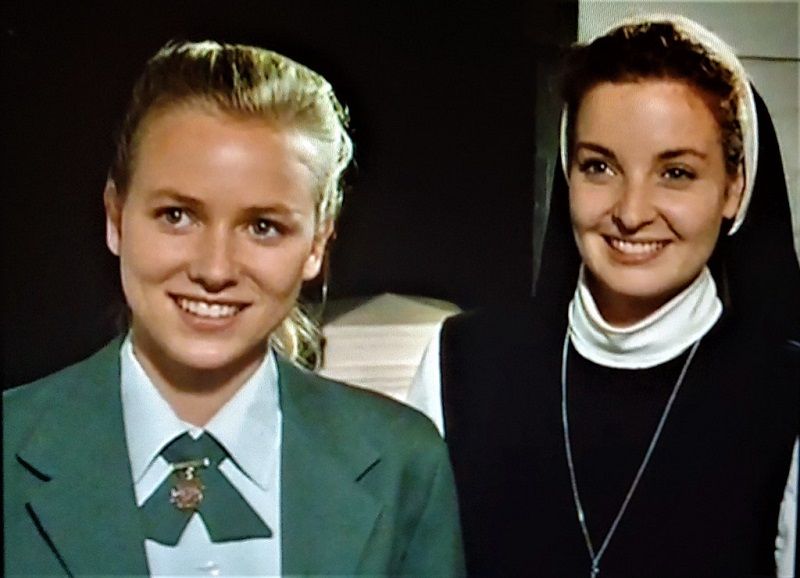 Naomi Watts (left) in the TV series 'Brides of Christ' (1991)