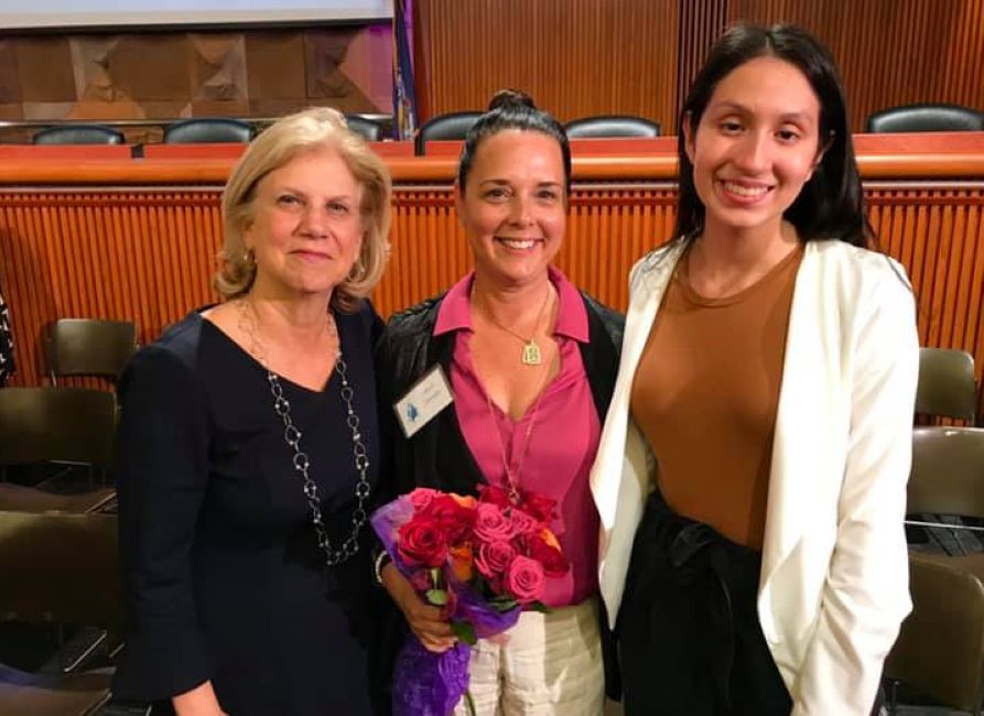 Nicole Sheindlin with State Senator Shelley Mayer who awarded her with the New York State Senate 21st Annual Women of Distinction Award, 2019