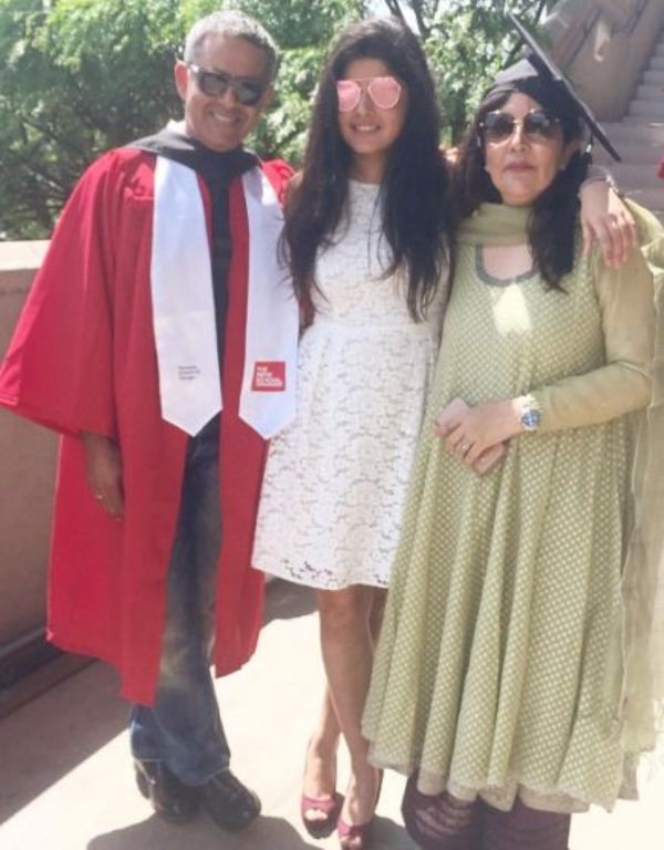 Nupur Nagpal with her parents
