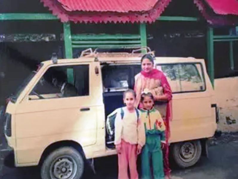 Paramjit Kaur Khalra with her children, Janmeet Singh and Navkiran Kaur during a family vacation in 1992