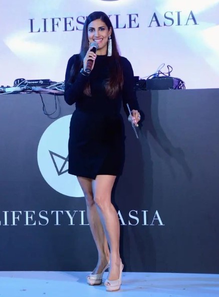 Parizad Kolah while hosting Life Style Asia in 2022