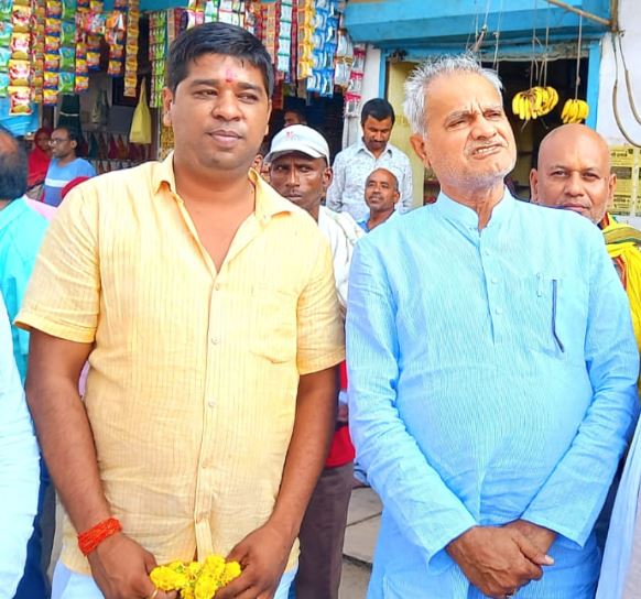 Pravesh Shukla with Sidhi MLA Kedarnath Shukla