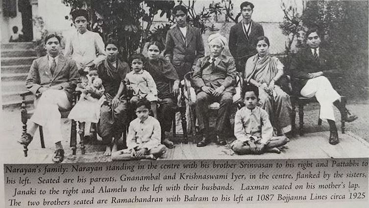 R. K. Narayan and his family