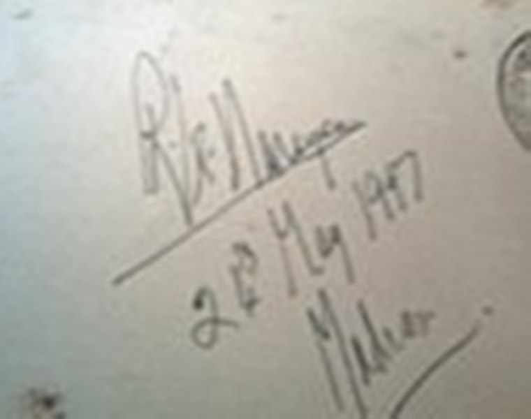 R. K. Narayan's signature