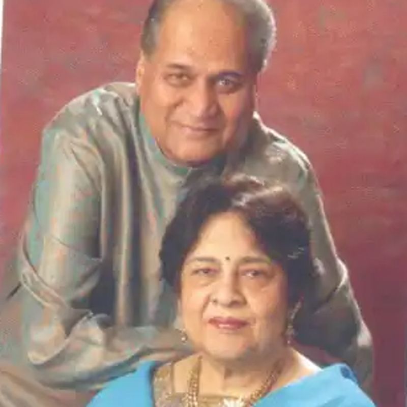 Rahul Bajaj with his wife, Rupa Bajaj