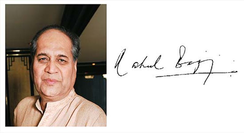 Rahul Bajaj's signature