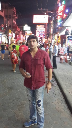 Raja Chaudhary during his vacation
