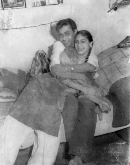 Rajendra Kumar with his wife Shukla Kumar
