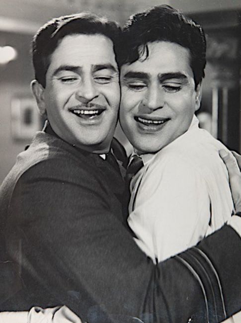 Rajendra Kumar with past best friend Raj Kapoor
