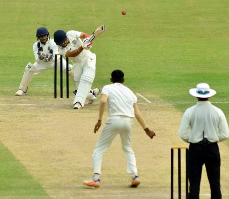 Ramandeep Singh playing in a domestic match