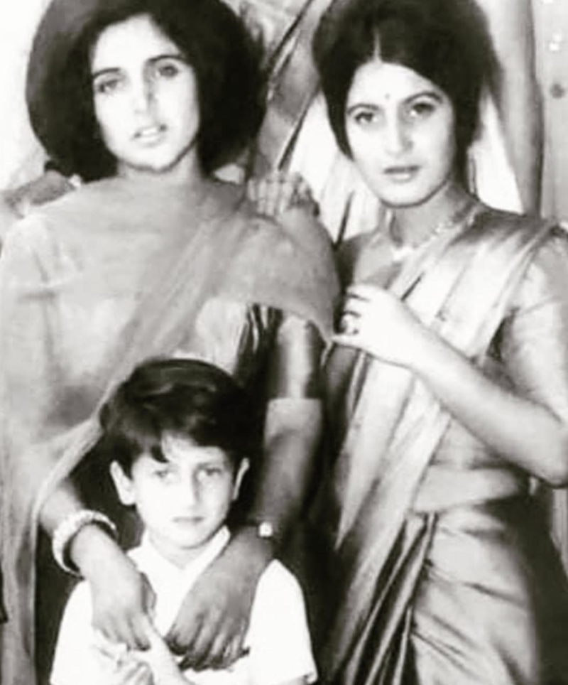 Rohit Bal with his sisters Aruna Bal and Neera Bal