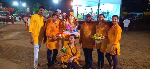 Ruks Khandagale during Ganesh Chaturthi