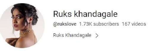 Ruks Khandagale's self titled YouTube channel