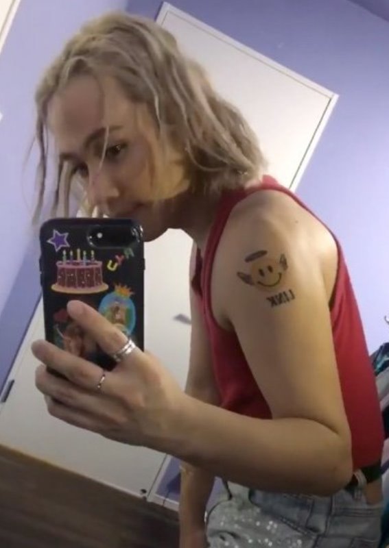 Ryuchell's tattoo on their left arm